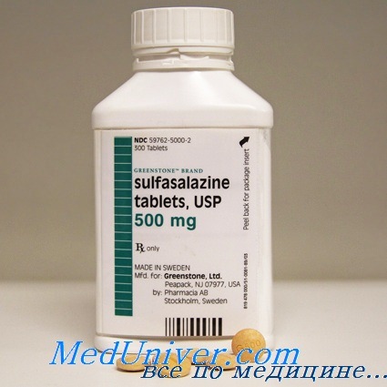 Сульфасалазин для лечения болезни Крона