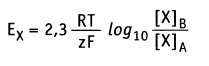 Уравнение нернста для равновесного мембранного потенциала