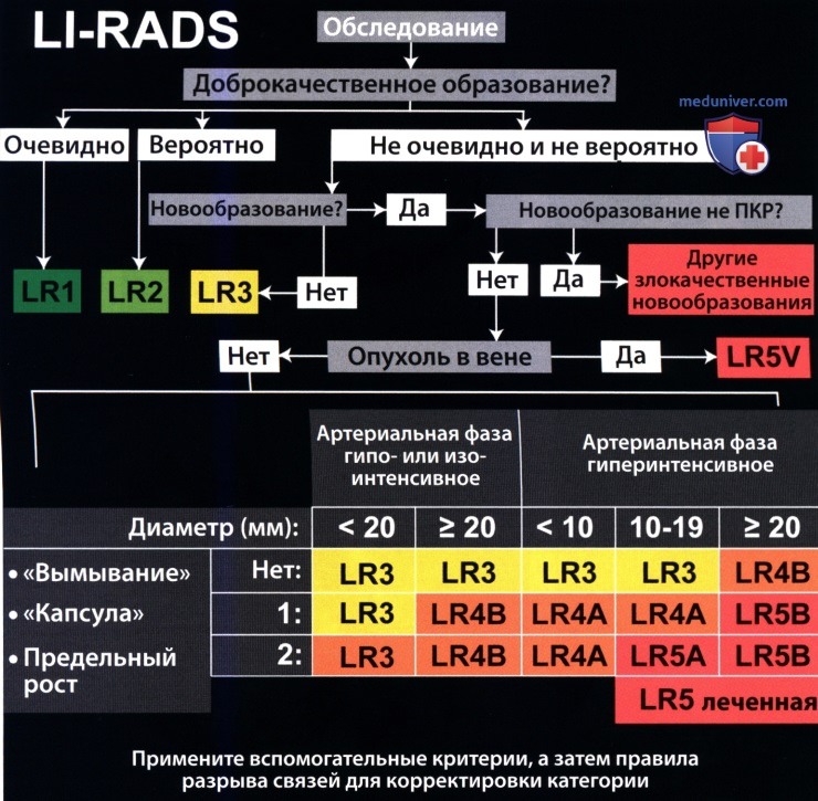 Шкала протоколирования и систематизации очагов в печени (LI-RADS, Liver Imaging Reporting and Data System)