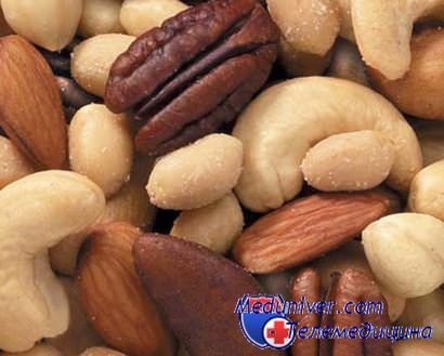 орехи и снижение массы тела