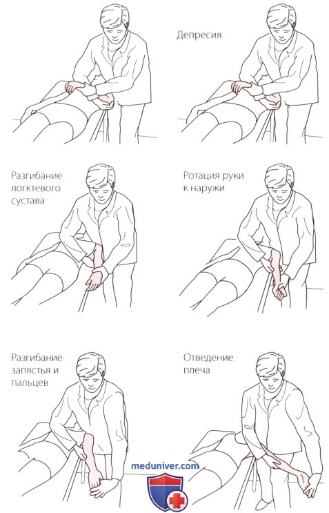 Неврологическое исследование шейного отдела позвоночника и верхней конечности (плечевого сплетения)